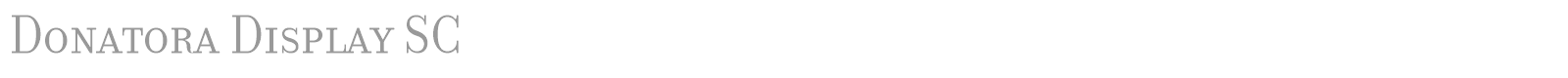 Donatora Display SC font preview